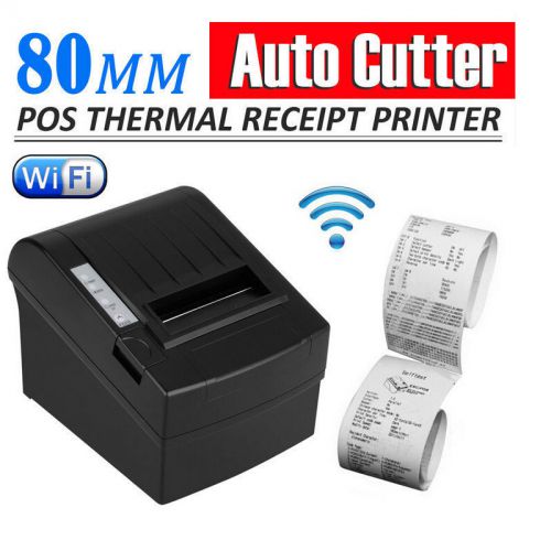 Wifi wireless pos thermal receipt printer 80mm auto cutter/ethernet/serial best for sale