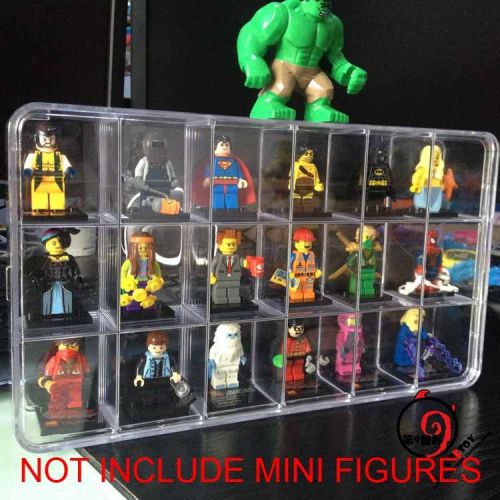 29*16*5cm display case for iron man hulk thor batman emmet wolverine mini figure for sale