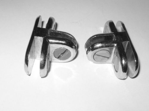 Lot of  22 chrome three-way 90 degree adjustable shelf connectors for sale