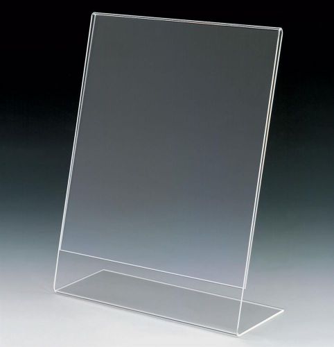 (100 pcs) 4 x 6 acrylic slant back sign holders- picture frame !b115 for sale