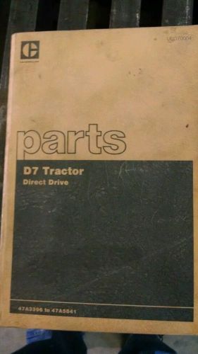 Cat D7 parts book