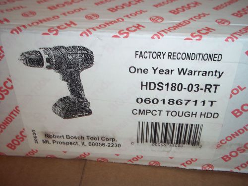Bosch 18v li-ion compact tough 1/2&#034; hammer drill hds180-03-rt sealed for sale