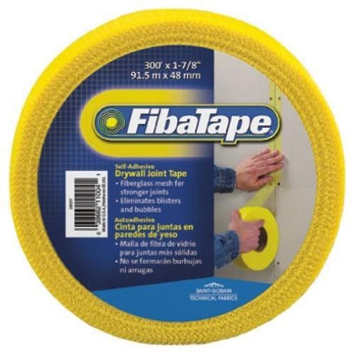 St. Gobain Drywall Joint Tape 1-7/8&#034; x 300&#039; Yellow Self Adhesive Fiberglass 2 pk