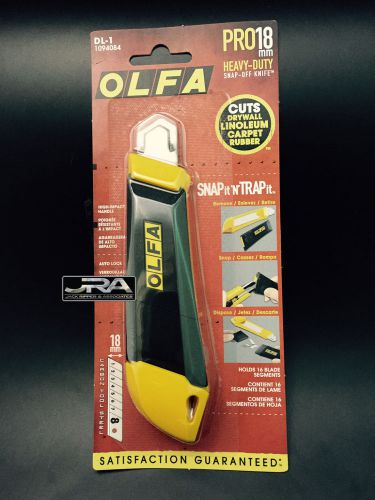 OLFA MODEL DL-1 / 18 MM KNIFE WITH BUILT IN BLADE SNAPPER / DISPOSAL CONTAINER