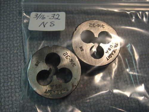 NEW American USA Made 1&#034; Round Die, Threadit 3/16&#034;-32NS 3/16&#034;-32 NS