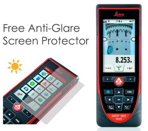 Leica DISTO D810 Touch Screen Laser Distance Meter with Free Screen Protector