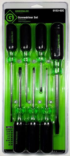 Greenlee 0153-02c 7-piece screwdriver set - new! for sale