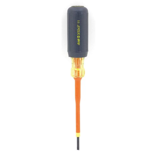 Insulated Screwdriver, Slotted, 3/32x5-3&amp;#x2f;4 35-9148