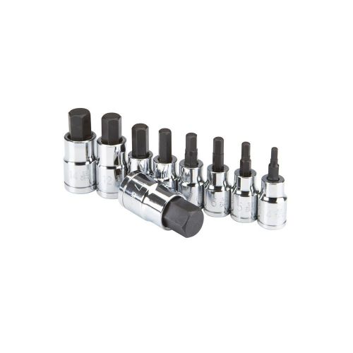New 9 Piece 3/8&#034; and 1/2&#034; Drive Metric Hex Bit Socket Set Free US Shipping!