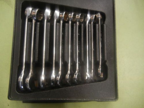 Snap On Tools 10 Piece Combination Wrench Set 10mm - 19mm OEXM17B