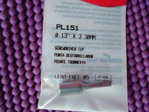 Weller PL151 - Screwdriver Tip, 0.13” x 3.30mm PL 151  NEW SEALED IN PACKAGE