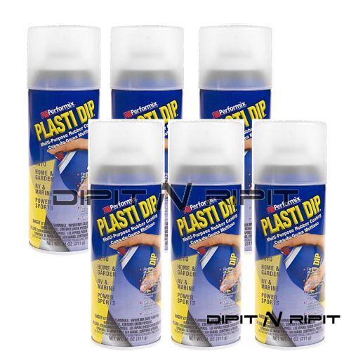 Performix Plasti Dip Matte Clear 6 Pack Rubber Dip Spray Cans Coating
