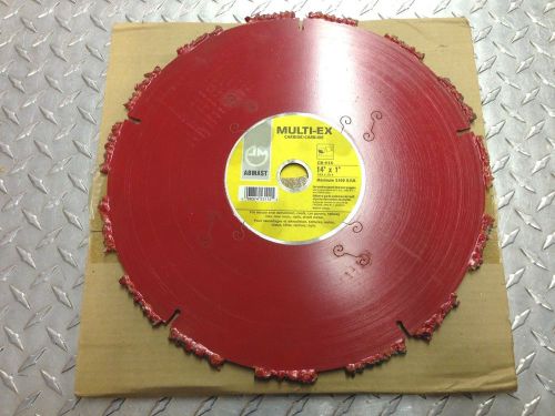 New abmast cb41x 14&#034; x 1&#034; demolition rescue carbide cut-off powecutter saw blade for sale