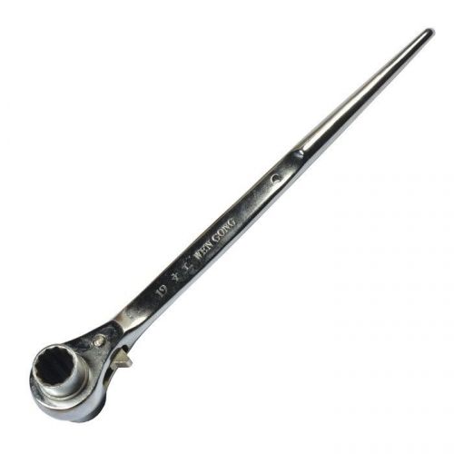Scaffolding Podger Ratchet Spanner Site Ratcheting Socket Wrench Tool 19mm/22mm