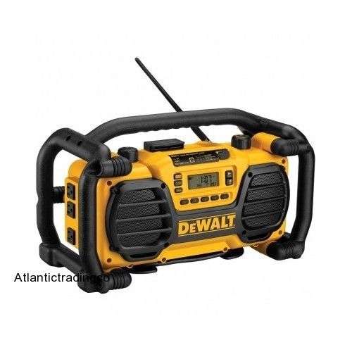 New Dewalt Radio Cordless jobsite Charger Compact Battery Dc012 Aux Usb Mp3