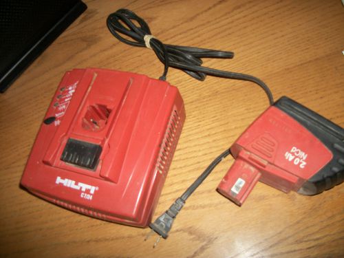 Hilti c 7/24 standard charger and sfb-150 2.0 ah nicd battery for sale