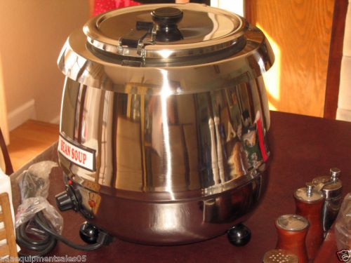 STAINLESS SOUP KETTLE COUNTRY STYLE 10.5qt NSF ETL