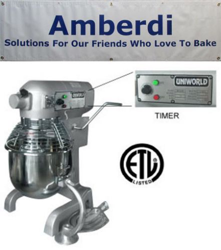 Uniworld | upm-20et | commercial 20 qt. mixer with timer etl approved for sale