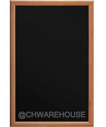Ydl® magnetic black chalk board 24&#034; x 36&#034; light tone frame &amp; reinforced backing for sale