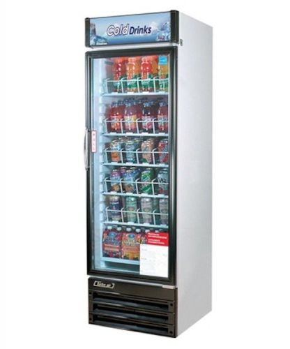 New turbo air 14 cu ft 1 glass swing door merchandiser refrigerator for sale