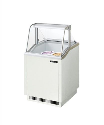 New turbo air 26&#034; white ice cream dipping cabinet!! holds (4) 3 gallon tubs!! for sale