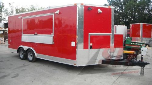 Concession trailer 8.5&#039;x18&#039; red - event ice cream smoothie catering for sale
