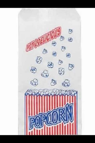 100 Popcorn Bags ~ Great For Movie Nights And Birthday Parties !