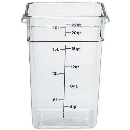 Cambro 22 quart clear square container for sale