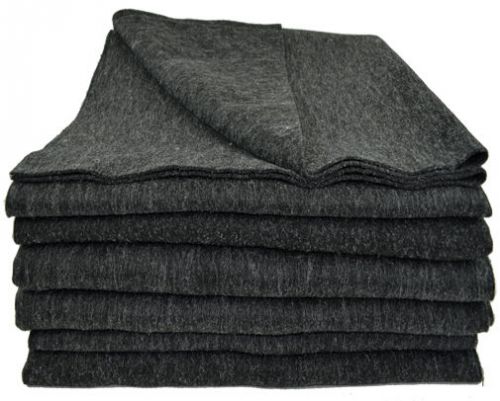 6 textile moving blankets 54x72&#034; professional quality for sale