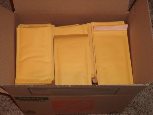 247 #000 size (4 x 7.5) Kraft Bubble Mailers Padded Envelopes