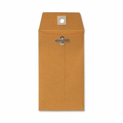 Sparco Clasp Envelope, 28Lb, 3-3/8&#034;x6&#034;, 100/BX, Kraft (SPR01341)