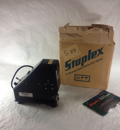 Staplex S-RD Thick Wire Electric Stapler Factory Reconditioned Perfect Condition