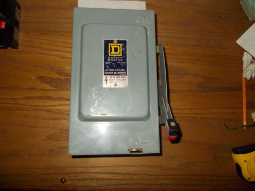 SQUARE D 30 AMP indoor rated 240 Volt H221  Disconnect Switch H221