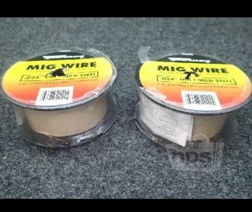 Lot Of 2 Spools Of Forney 42290 Mild Steel .024&#034; MIG Welding Wire 2lbs Each
