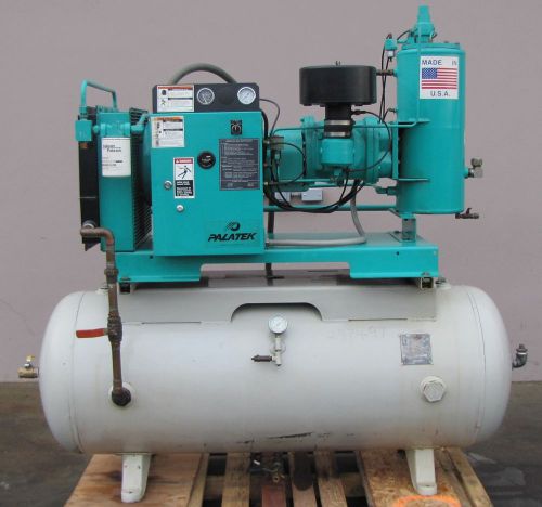 Sullivan palatek 20hp rotary screw air compressor with 120 gallon tank for sale