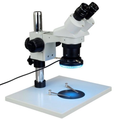 20X-40X-80X Stereo Binocular Microscope+60 LED Light Soldered Point Inspection