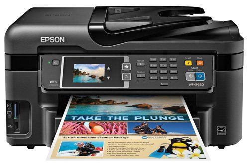 Printer Epson WorkForce WF-3620 WiFi Direct All-in-One Color Inkjet Copier Scan