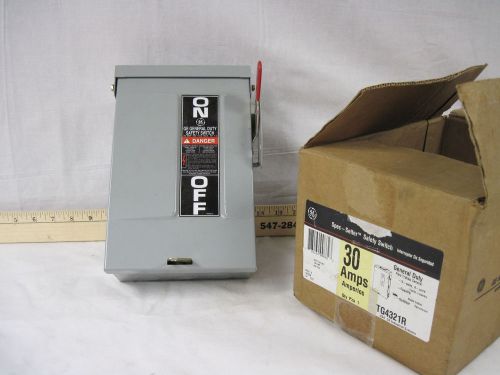 NOS, G E General Duty Safety Switch, TG4321R, 3 Phase, 30 Amp, 240 Volt     bj