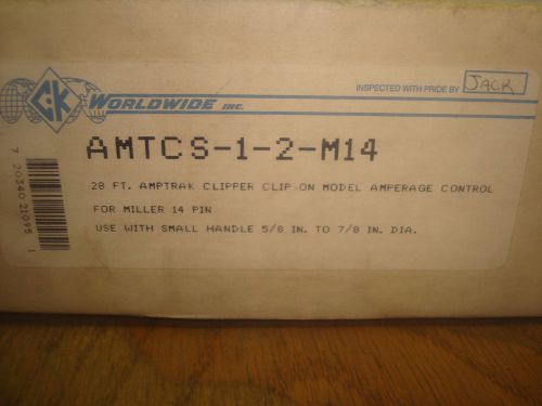 AMTCS-1-2-M14  28&#039; Amptrak Clipper Amperage Contol for Miller 14 Pin Machines