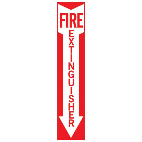 (LOT OF 10) SELF-ADHESIVE VINYL &#034;FIRE EXTINGUISHER ARROW&#034; SIGN&#039;S...4&#034; X 18&#034; NEW