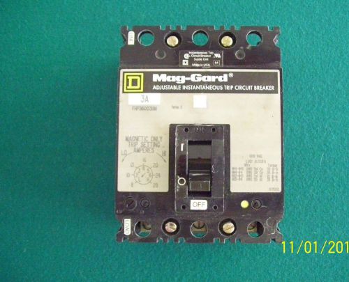 New square d fhp36003-iim series 2 &#034;mag-gard&#034; motor circuit protector breaker for sale
