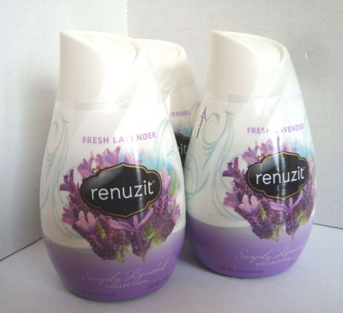 (6) Renuzit Adjustables Air Fresheners, Fresh Lavender Scent, Solid, 7oz.Size