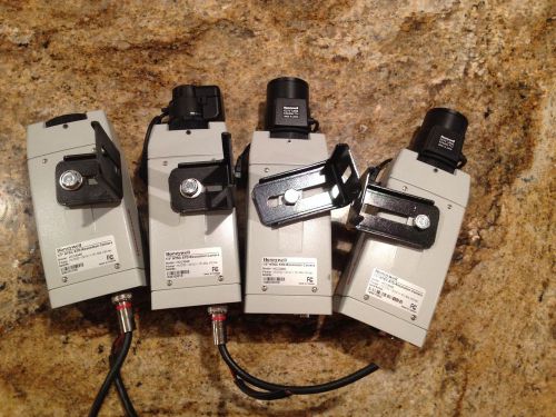 PARTS ONLY LOT OF 4 HONEYWELL 1/3&#034; NTSC STD-RESOLUTION CAMERAS