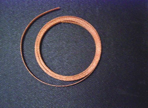 *free shipping 3/16&#034;x 10&#039; flat braided copper ground strap/shielding/ wire mesh* for sale