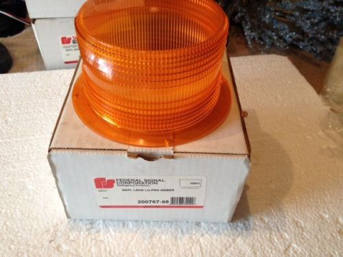 Federal Signal Lo-Pro Amber replacement lens model 200767-95