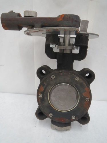 New milwaukee hp1lcs421 150 stainless flanged 3 in butterfly valve b257434 for sale