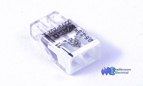 Wago 2273-202 2 way miniature push fit connector