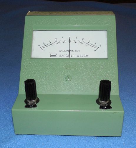 VINTAGE SARGENT - WELCH # S-30300 GALVANOMETER, 20 MICROAMPS PER DIV., WORKS !