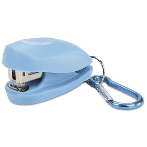Swingline® TOT Mini Stapler with Carabiner Clip, 12-Sheet Capacity, Green/Blue,