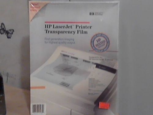 HP Laserjet Printer Transparency Film 50 Sheets 8.5 x 11 Unopened